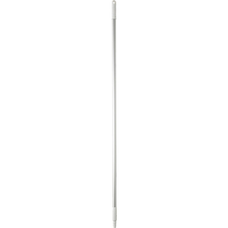 Vikan Hygiene aluminium steel, 1460mm, Ø25mm, wit, met schroefdraad