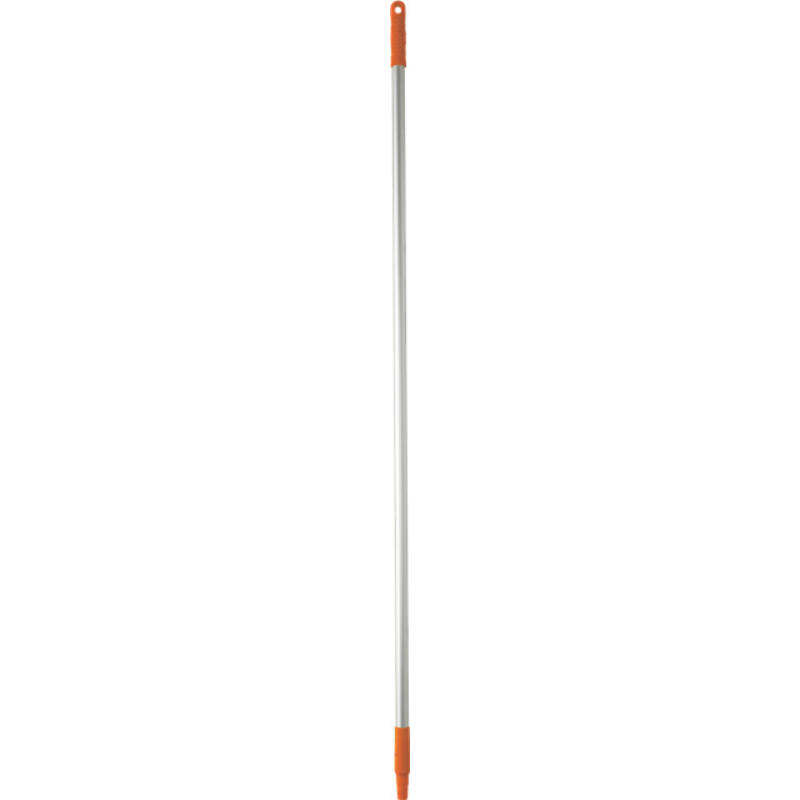 Vikan Hygiene aluminium steel, 1460mm, Ø25mm, oranje, met schroefdraad