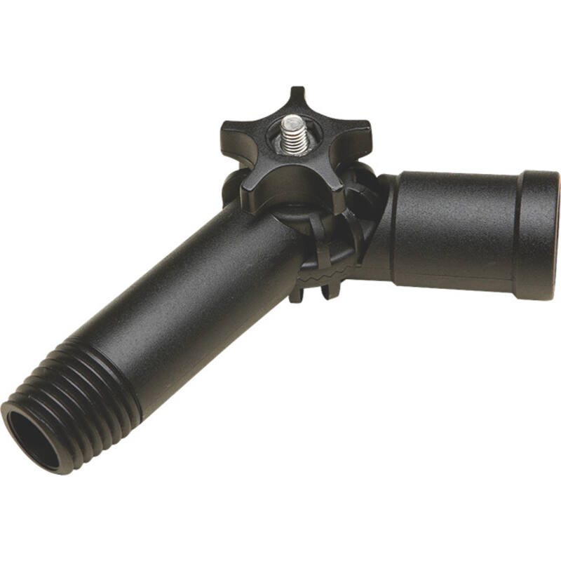 Vikan Classic hoekadapter, elleboogverbinding met schroefdraad, zwart, 140mm