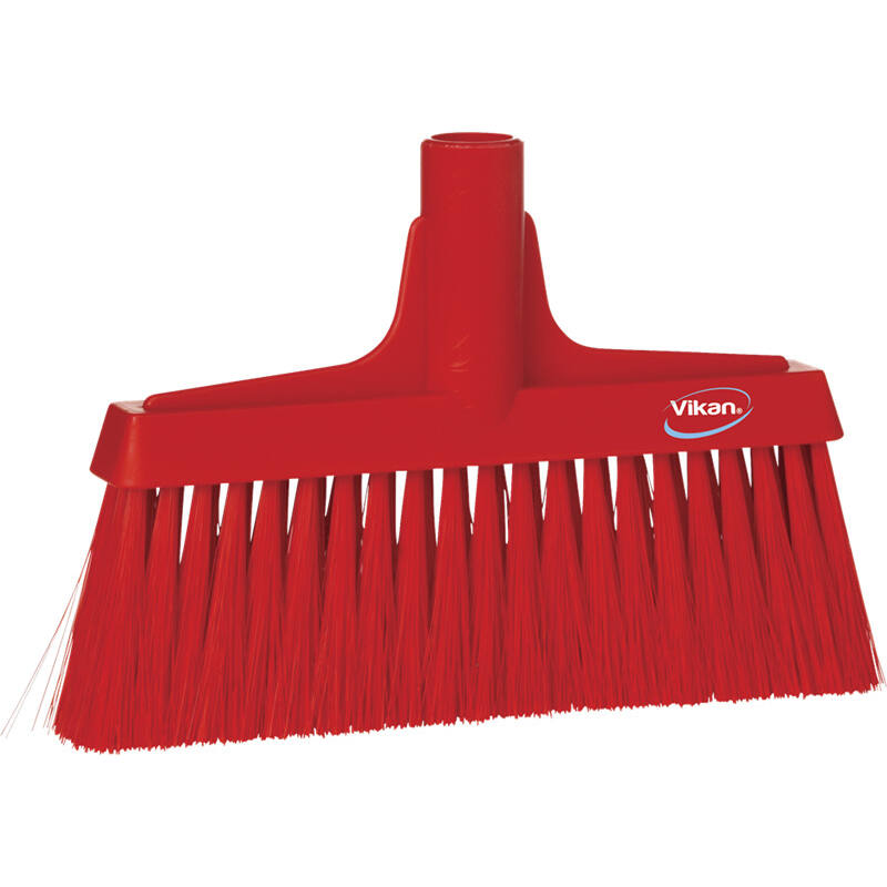 Vikan Hygiene portaalveger met rechte nek, rood, zachte vezels, 260mm
