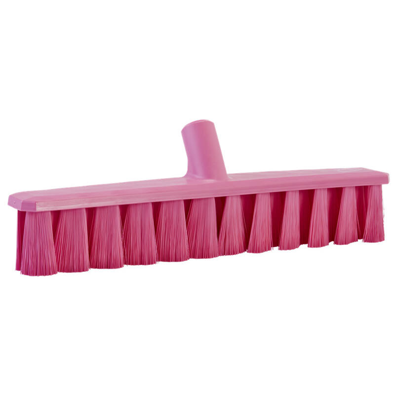 Vikan UST vloerveger, roze, zachte vezels, 400mm