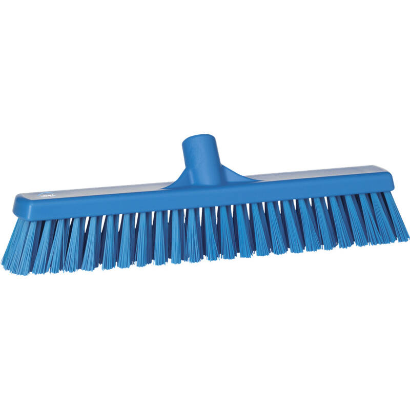 Vikan Hygiene combiveger, blauw, hard/zachte vezels, 410mm
