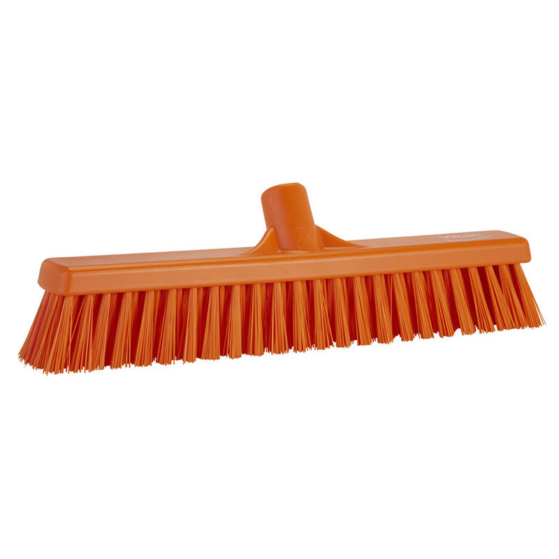 Vikan Hygiene combiveger, oranje, hard/zachte vezels, 410mm