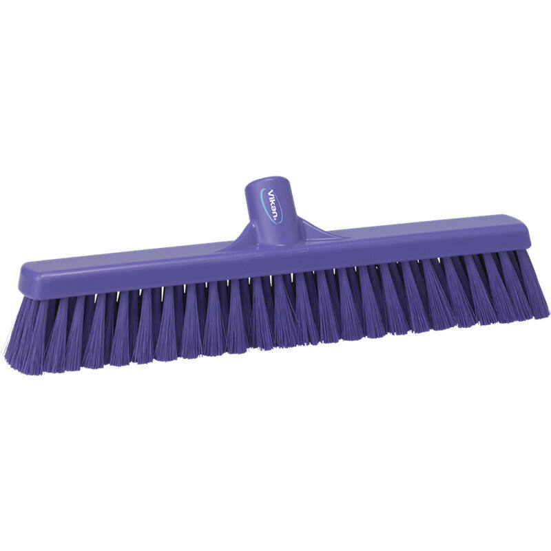 Vikan Hygiene combiveger, paars, hard/zachte vezels, 410mm