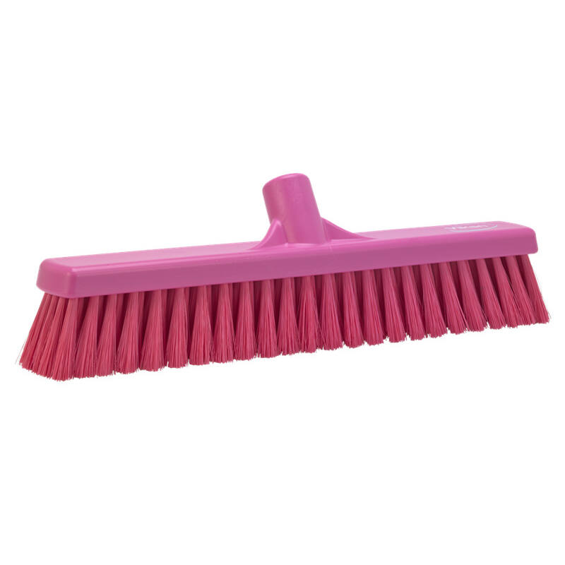 Vikan Hygiene veger, roze, zachte vezels, 410mm