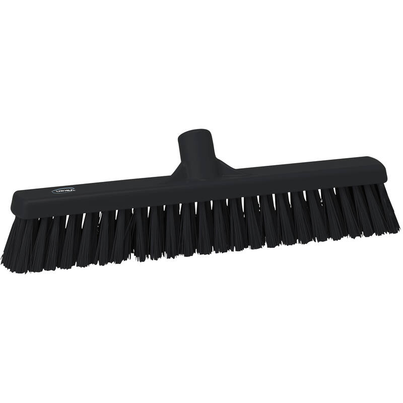 Vikan Hygiene veger, zwart, zachte vezels, 410mm