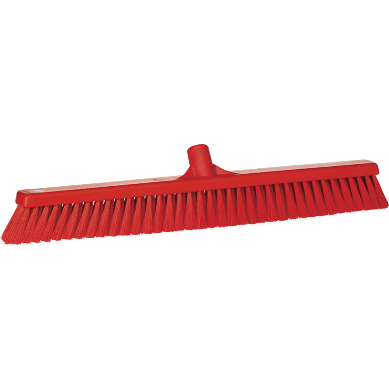 Vikan Hygiene veger, rood, zachte vezels, 610mm