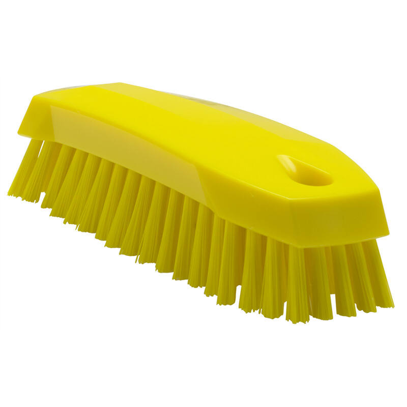 Vikan Hygiene kleine werkborstel, geel, medium vezels, 165mm