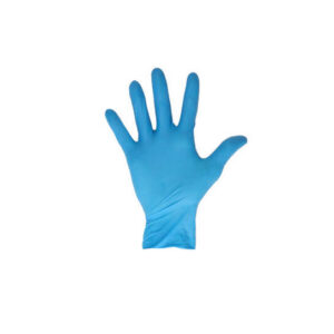 Latex poedervrije handschoen blauw, XL