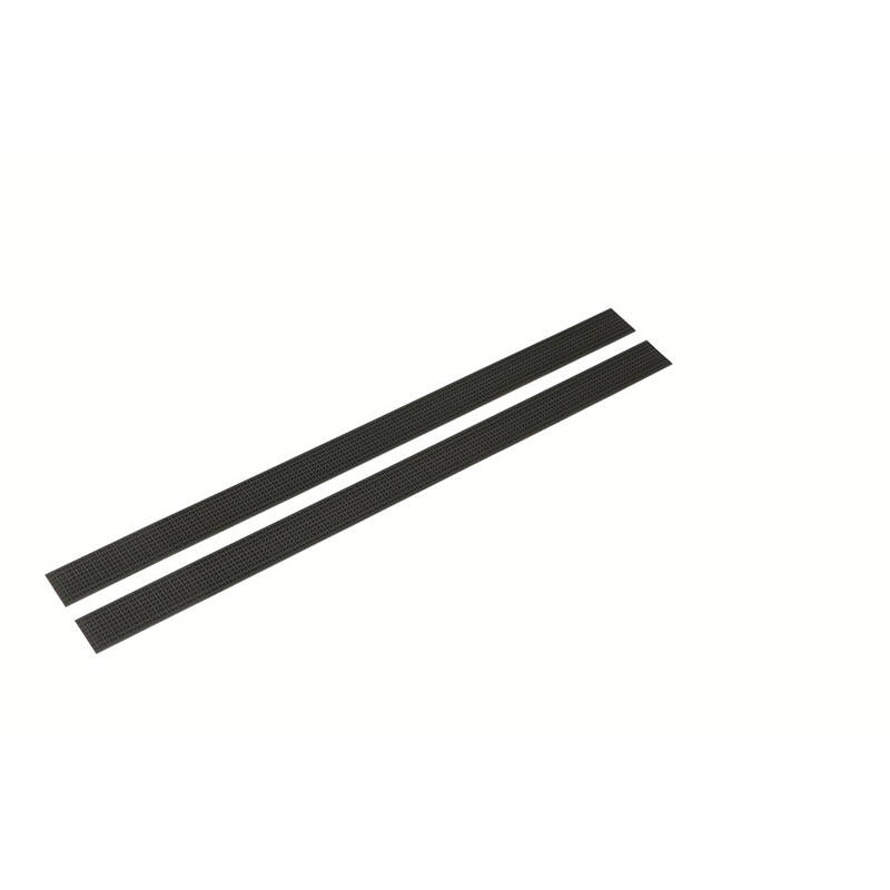 Vikan Microfibre vervangingsstrips voor Superior mopframe, zwart, 245mm, set à 2 strips