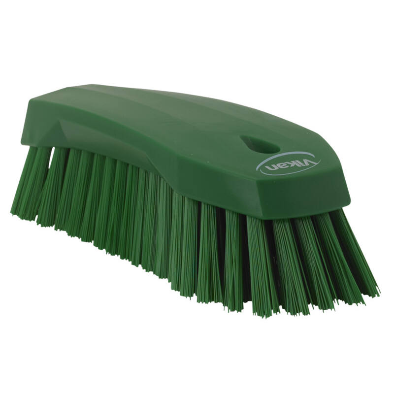 Vikan Hygiene grote werkborstel, groen, harde vezels, 200mm