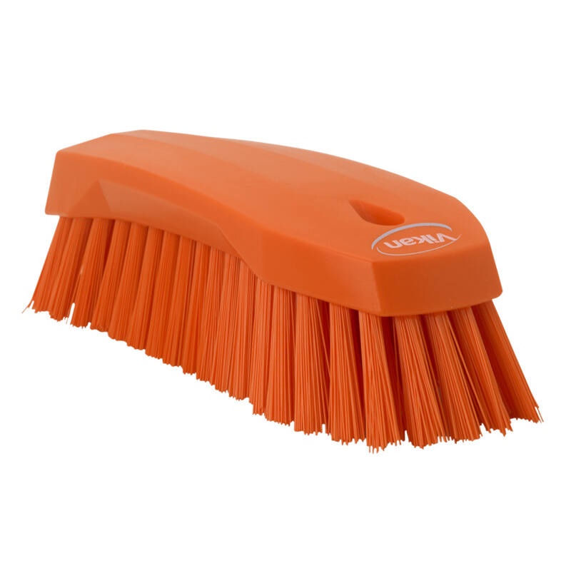 Vikan Hygiene grote werkborstel, oranje, harde vezels, 200mm