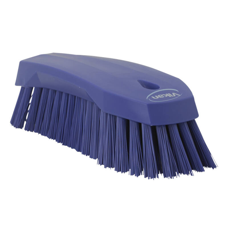 Vikan Hygiene grote werkborstel, paars, harde vezels, 200mm