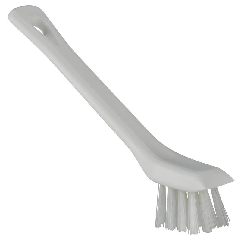 Vikan Hygiene kleine detailborstel met schraprand, wit, harde vezels, 150mm