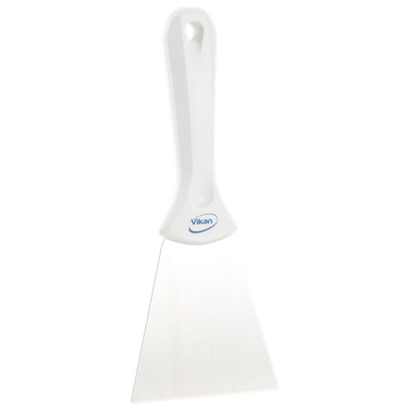 Vikan Hygiene handschraper met rvs blad, wit, 100mm