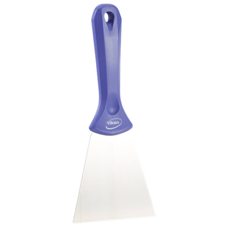 Vikan Hygiene handschraper met rvs blad, paars, 100mm