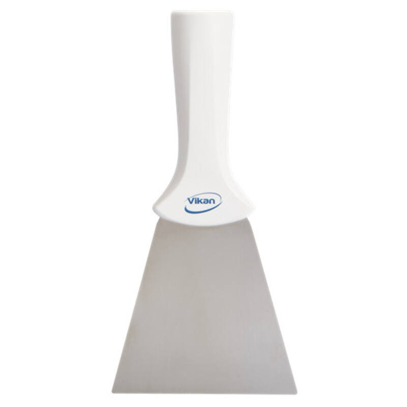 Vikan Hygiene handschraper met rvs blad, wit, 100mm, met schroefdraad