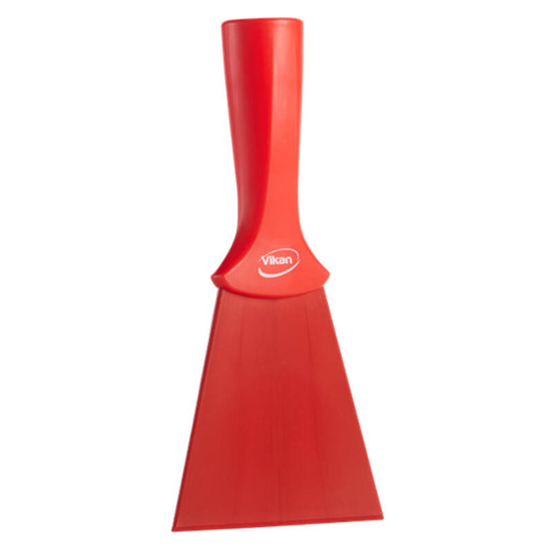 Vikan Hygiene nylon handschraper, rood, 100mm, met schroefdraad