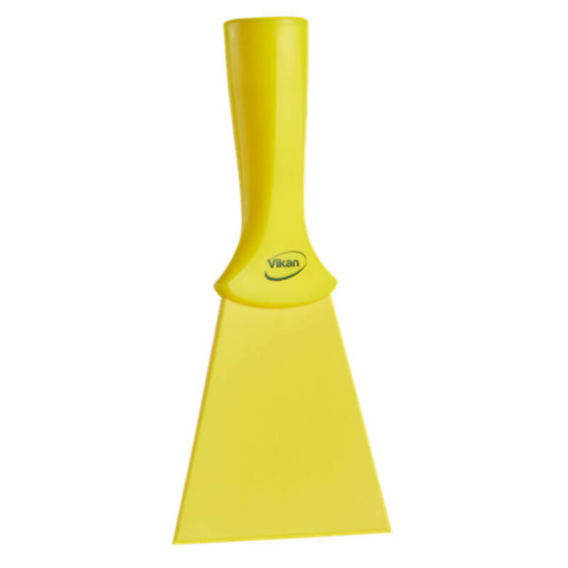 Vikan Hygiene nylon handschraper, geel, 100mm, met schroefdraad