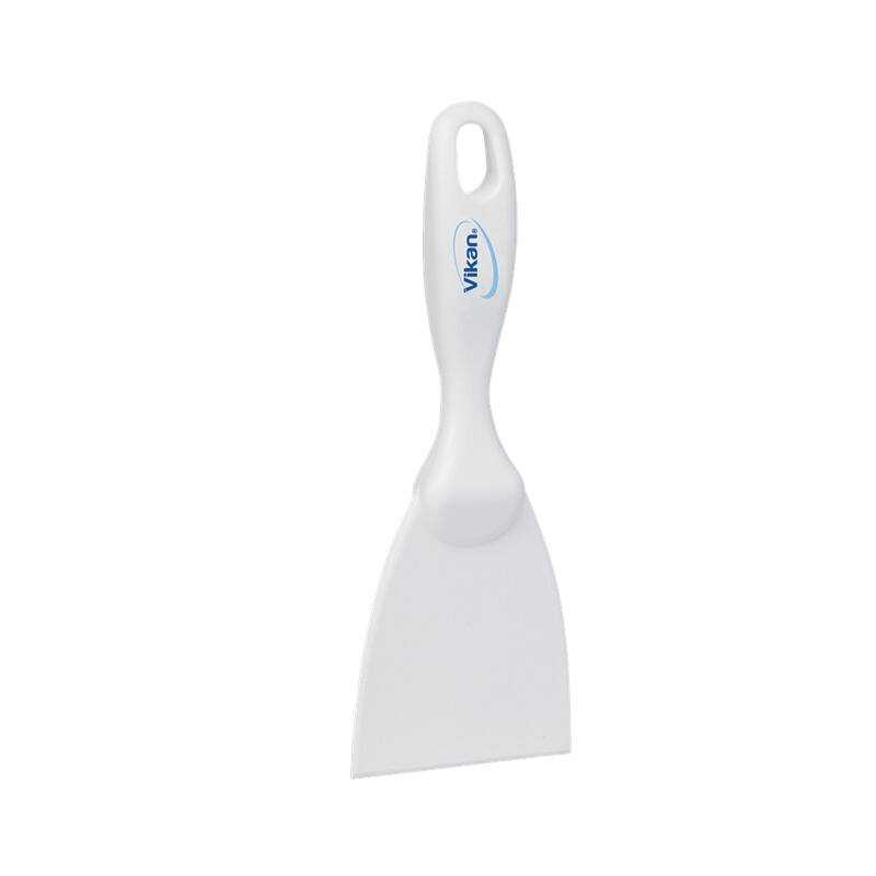 Vikan Hygiene handschraper, wit, recht, 75mm