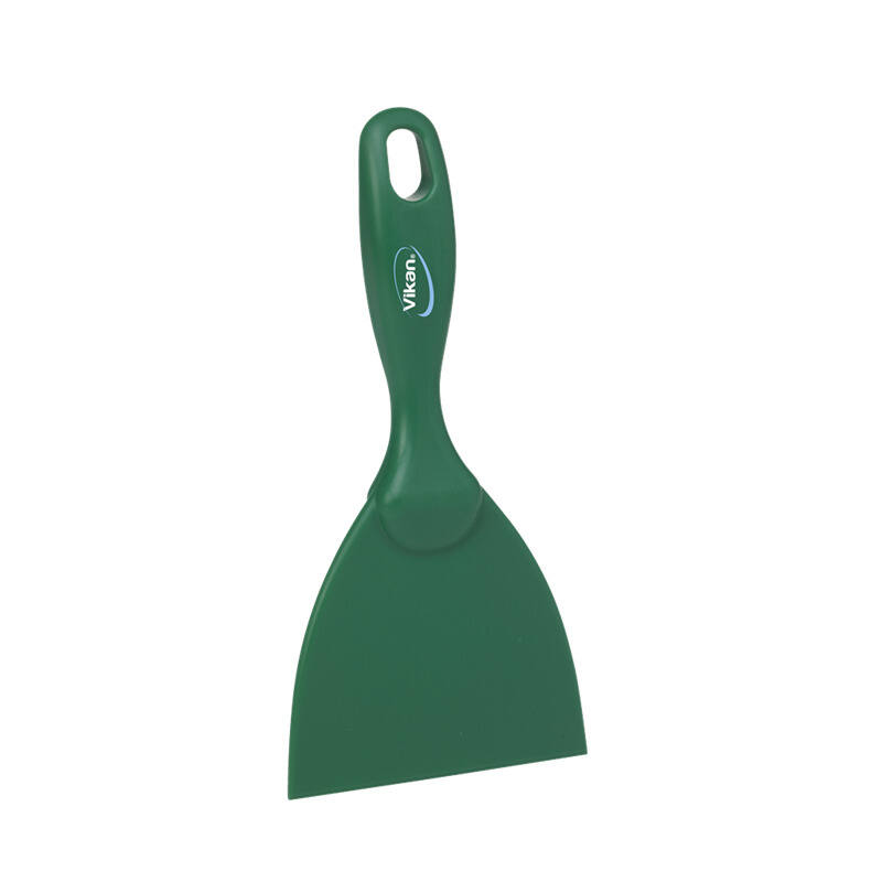 Vikan Hygiene handschraper, groen, recht, 102mm