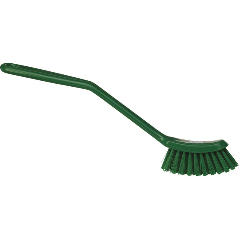Vikan Hygiene afwasborstel, groen, smal, medium vezels, 290mm