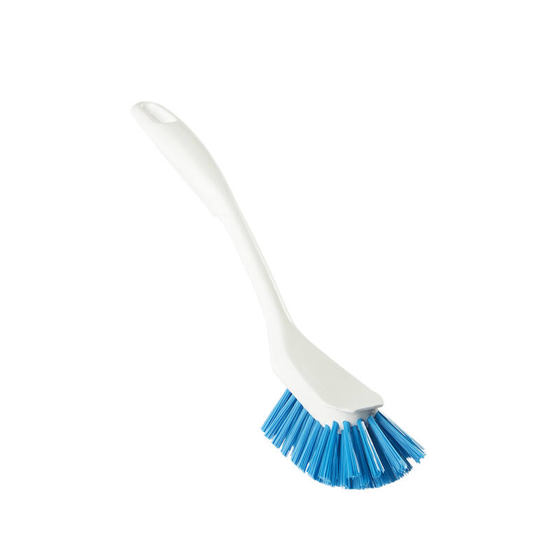 Vikan Classic 42893 afwasborstel design, wit, blauwe medium vezels, 255mm