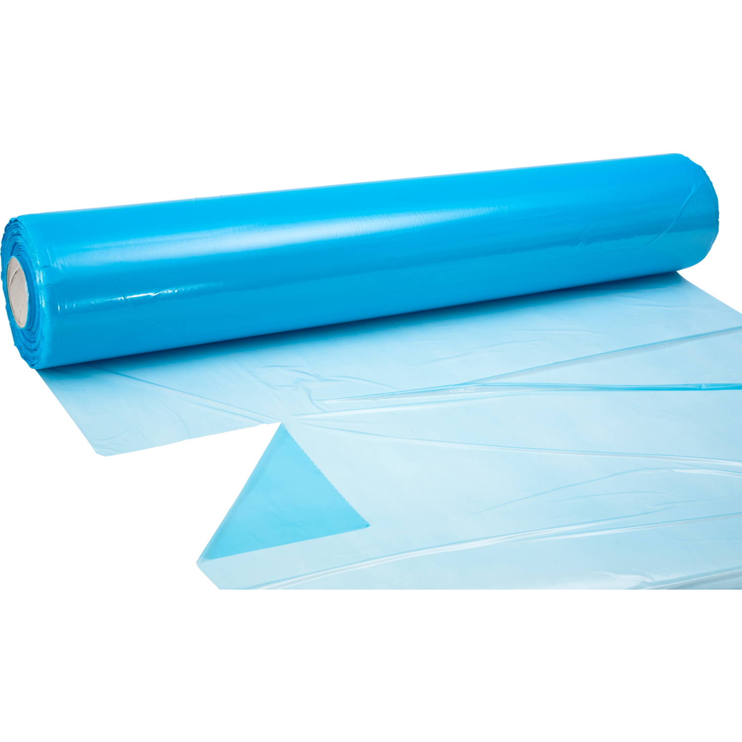 Ldpe vellen 98 x 98cm 20my, 2% blauw. Rol a 1.000 stuks.