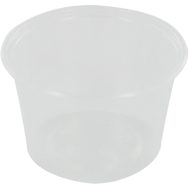 Bakje rond PP 100ml 20x50st. 70,3x44mm Art. 520