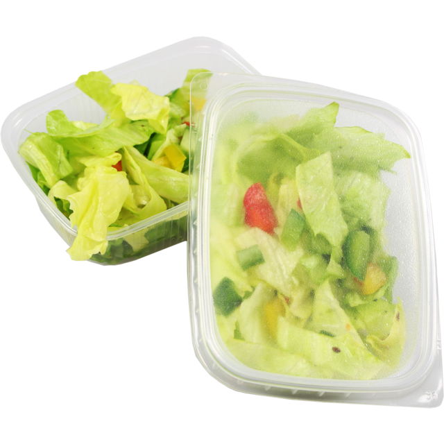 pp bakjes transp.ribbel 108x82mm 200cc combi doos bakjes en deksels 5x50st