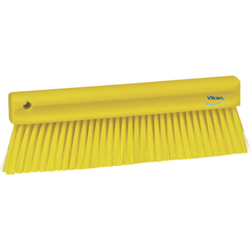 Vikan Hygiene poederveger, geel, zachte vezels, 300mm
