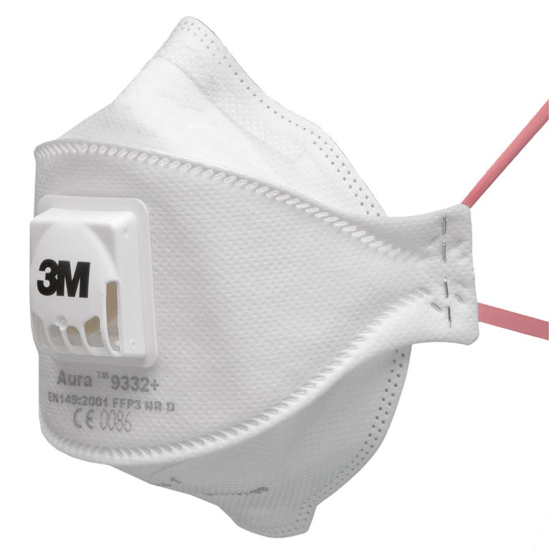 3M fijnstofmasker FFP3S + ventiel,9332+