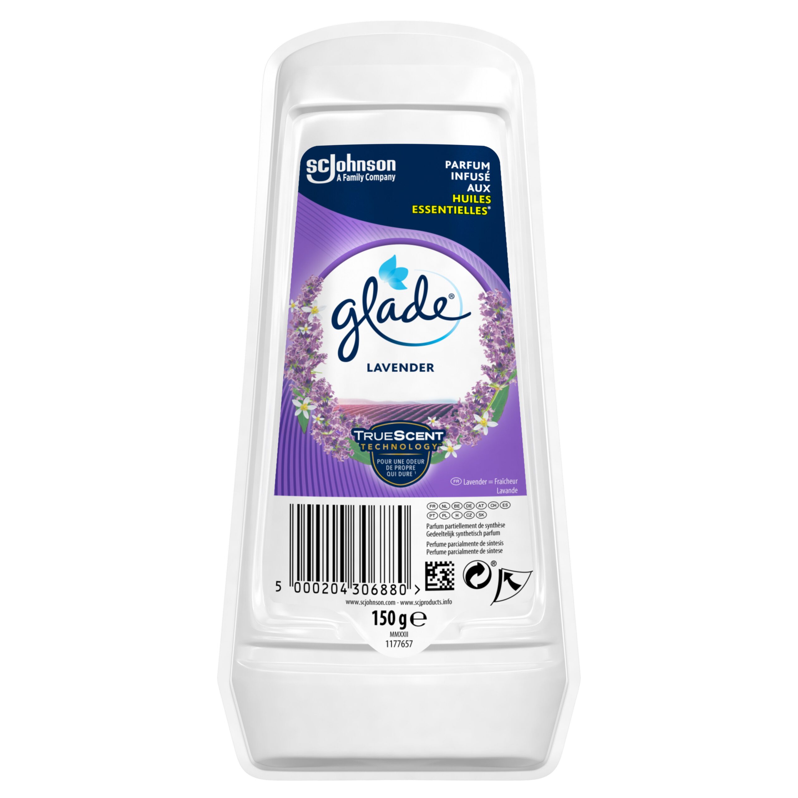 GLADE Gel Luchtverfrisser Tranquil Lavender & Aloe 150gr.