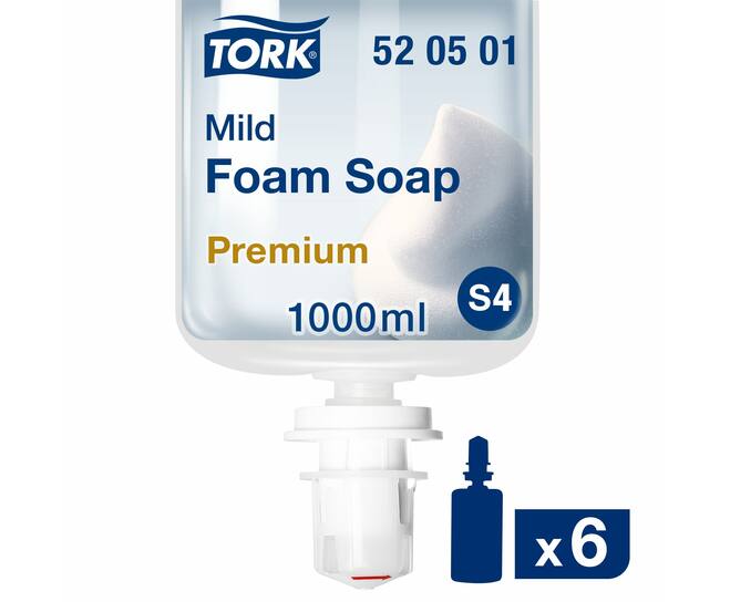 Handzeep 6x1 liter TORK S4 Schuim Soap Mild