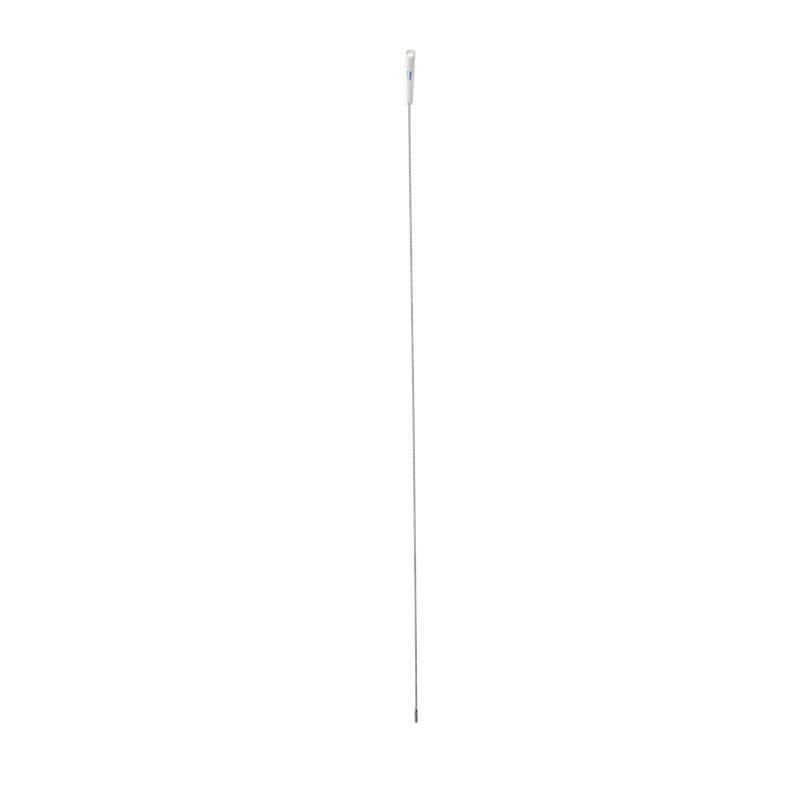 Vikan Hygiene flexibele rvs kabel met schroefdraad, wit kunststof handvat, 755mm