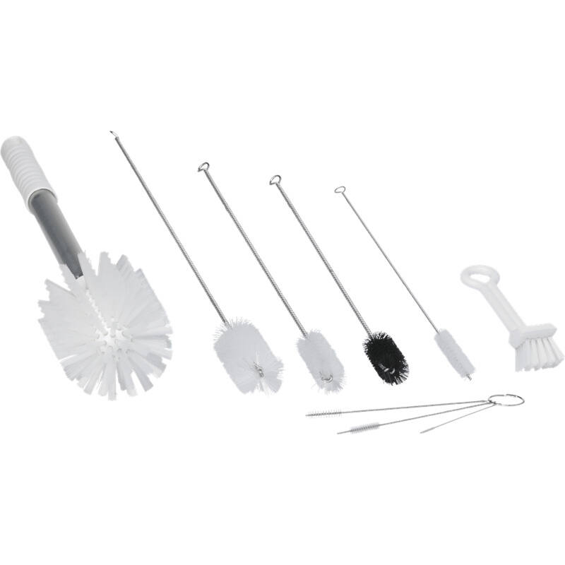 Vikan Hygiene Sundae borstelset, 8 verschillende borstels, wit, FDA proof