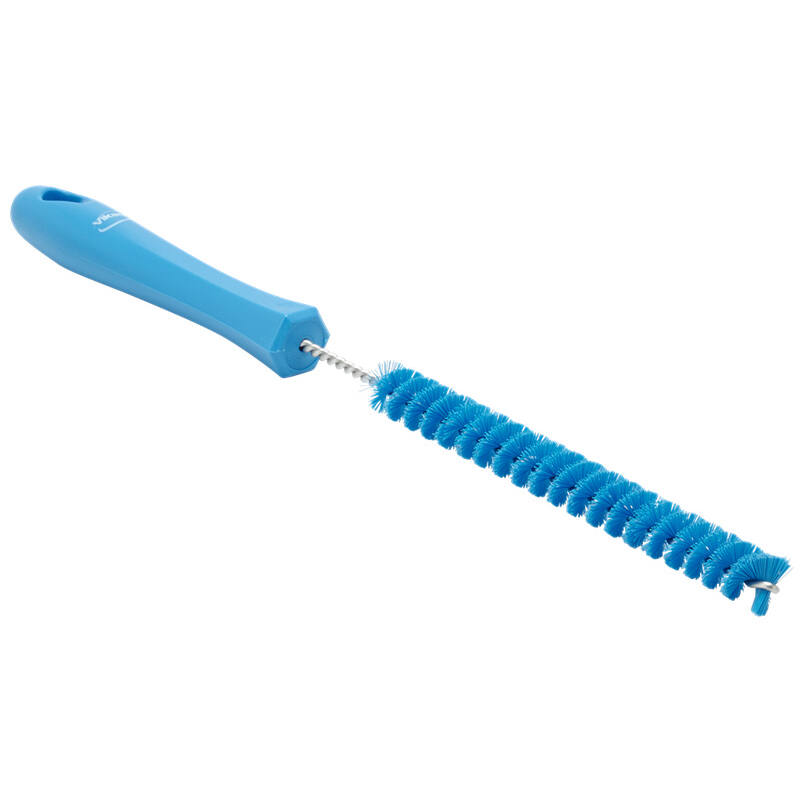 Vikan Hygiene afvoerborstel, blauw, harde vezels, 310mm, Ø15mm