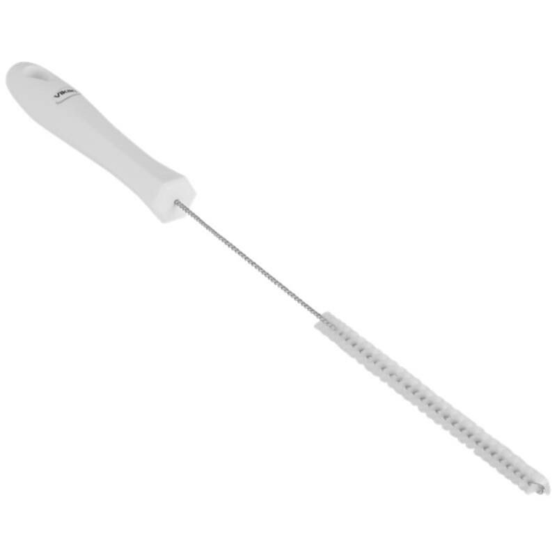 Vikan Hygiene pijpenborstel, wit, medium vezels, 375mm, Ø9mm