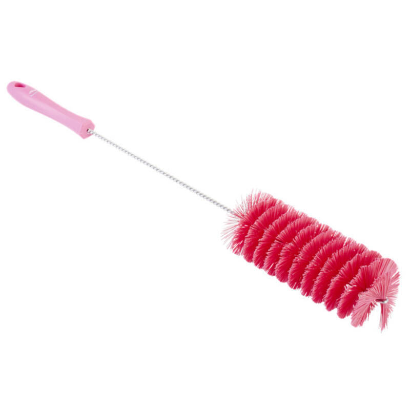 Vikan Hygiene pijpenborstel, roze, medium vezels, 510mm, Ø60mm