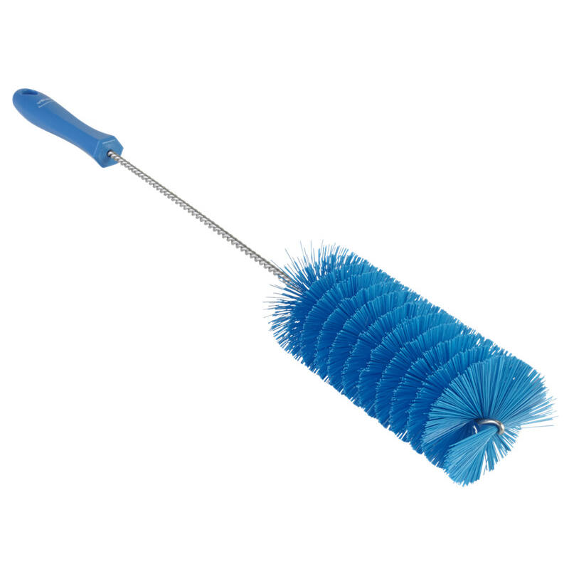 Vikan Hygiene pijpenborstel, blauw, medium vezels, 510mm, Ø60mm