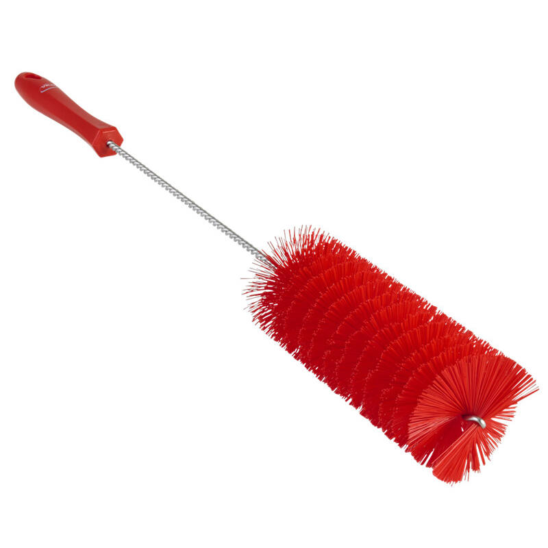 Vikan Hygiene pijpenborstel, rood, medium vezels, 510mm, Ø60mm