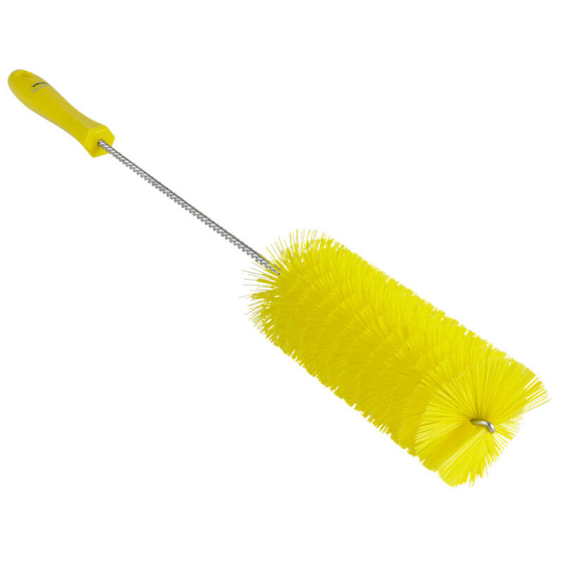 Vikan Hygiene pijpenborstel, geel, medium vezels, 510mm, Ø60mm