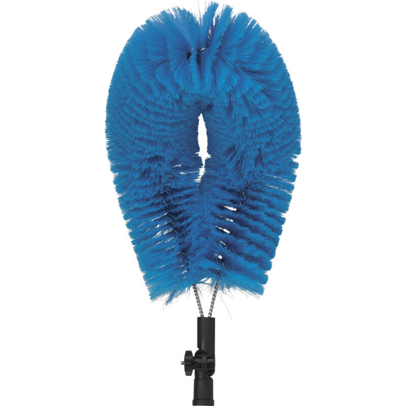 Vikan Hygiene verstelbare externe buizenborstel, blauw, zachte vezels, 530mm