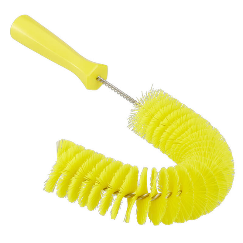 Vikan Hygiene externe buizenborstel, geel, medium vezels, 360mm, Ø55mm
