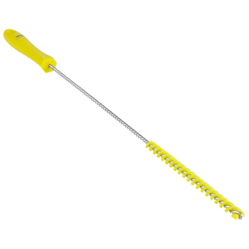 Vikan Hygiene pijpenborstel, geel, harde vezels, 500mm, Ø10mm