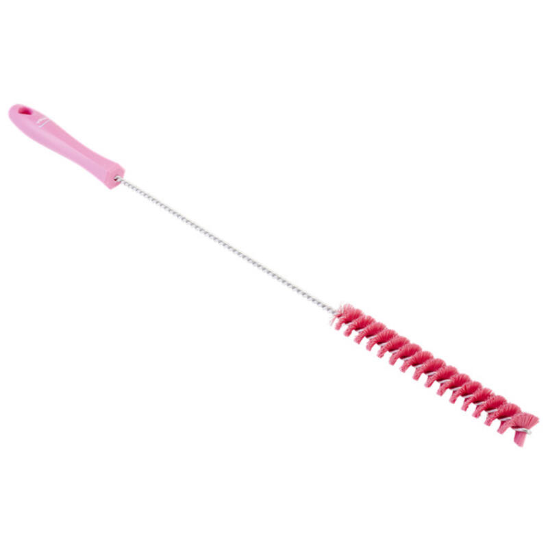 Vikan Hygiene pijpenborstel, roze, medium vezels, 500mm, Ø20mm