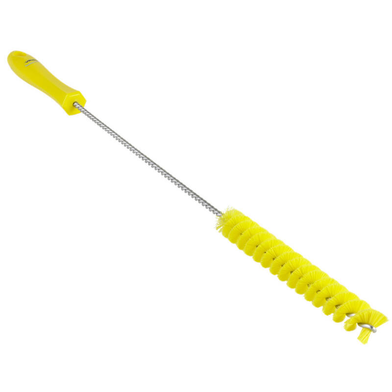 Vikan Hygiene pijpenborstel, geel, medium vezels, 500mm, Ø20mm
