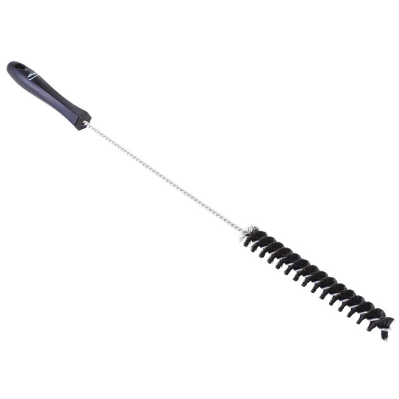 Vikan Hygiene pijpenborstel, zwart, medium vezels, 500mm, Ø20mm