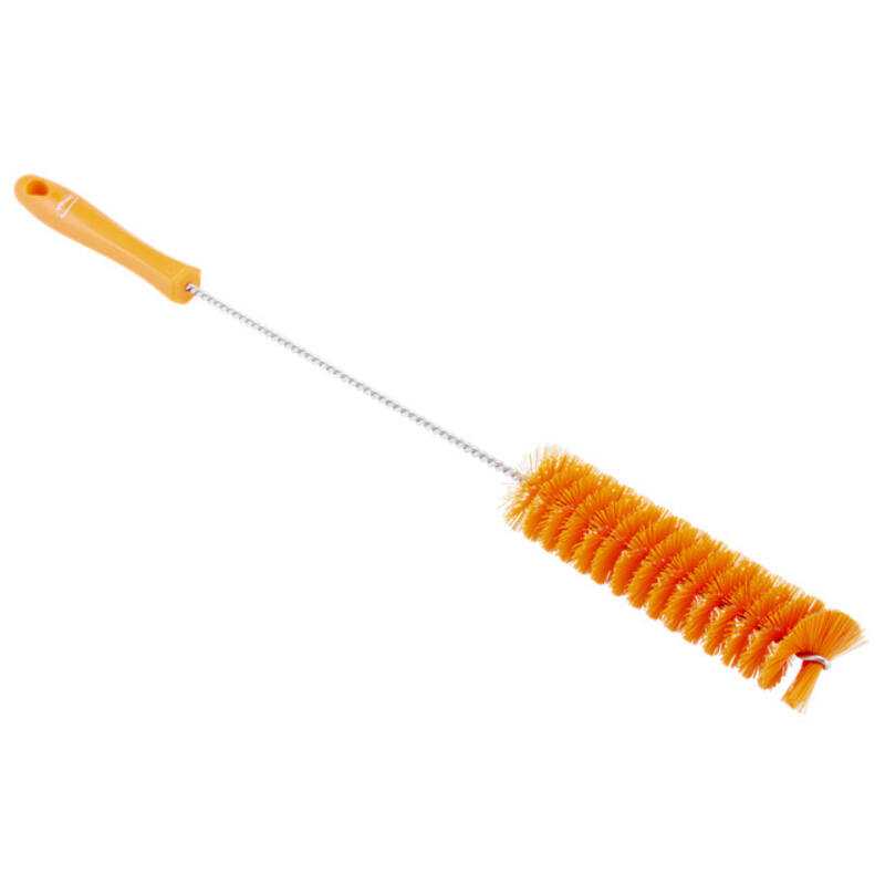 Vikan Hygiene pijpenborstel, oranje, harde vezels, 510mm, Ø40mm