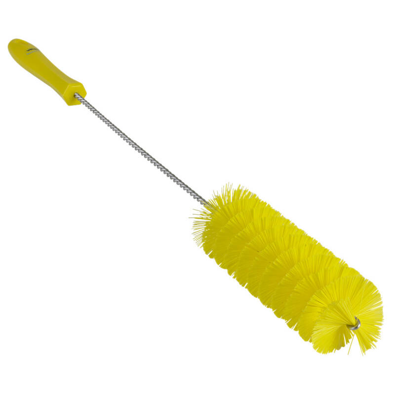 Vikan Hygiene pijpenborstel, geel, medium vezels, 510mm, Ø50mm